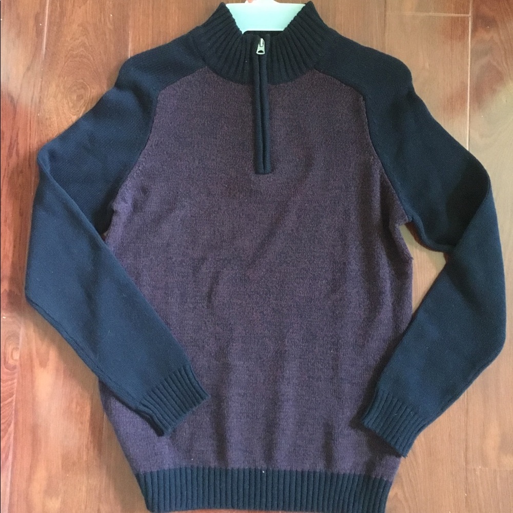 NWT Boys Silverlake Quarter Zip Sweater